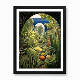Jardin Majorelle Morocco Henri Rousseau Style 2 Art Print