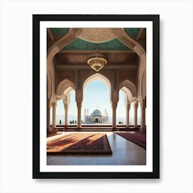 Interior Of Taj Mahal Art Print