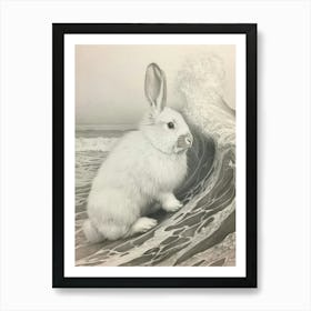 English Angora Rabbit Drawing 3 Art Print