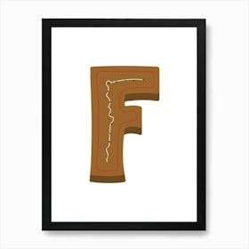 Gingerbread Decorative Letters Living Room Holiday Display 06 Art Print