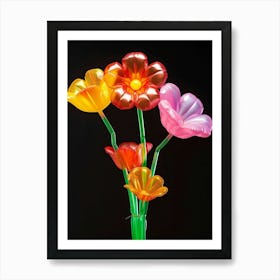 Bright Inflatable Flowers Buttercup 2 Art Print