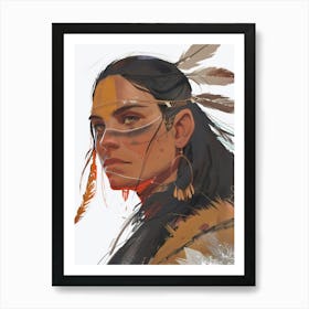 Native American Woman Art Print