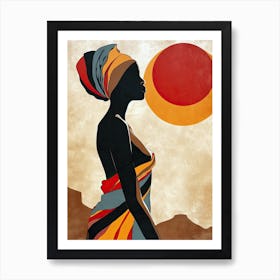 Nomadic Artistry|The African Woman Series 1 Art Print