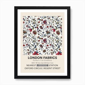 Poster Heather Heaven London Fabrics Floral Pattern 2 Art Print