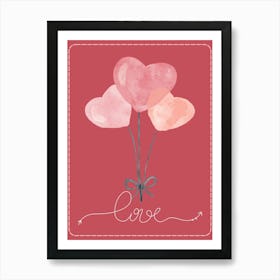 Love Balloons Art Print