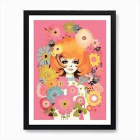 Flower Power Kitsch 4 Art Print