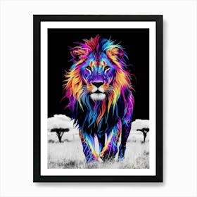 Lion Painting Art Print