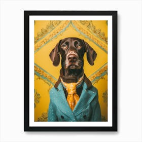 A German Shorthaired Pointer Dog 4 Art Print