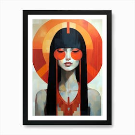 Mystic Skies, Native American Art Print