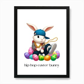 Easter bunny hip hop.kids rooms.nursery rooms.gifts for kids.3 Art Print