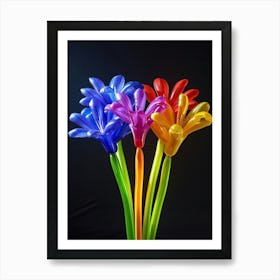 Bright Inflatable Flowers Agapanthus 1 Art Print