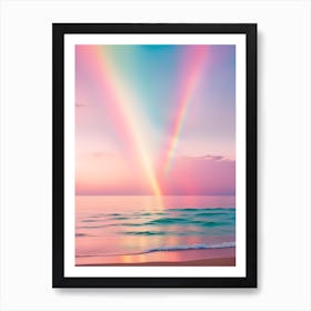 Rainbow Over The Ocean Art Print