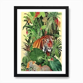 Wild Safari Botanical 10  Art Print