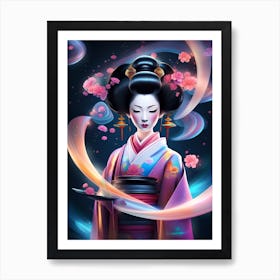 Geisha 3 Art Print