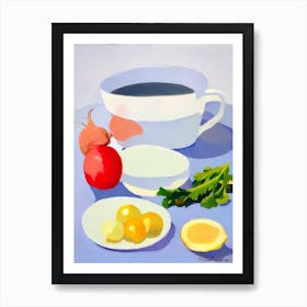 Radish Tablescape vegetable Art Print