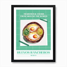 Huevos Rancheros Mexico 2 Foods Of The World Art Print