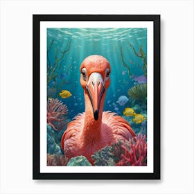 Pink Flamingo 1 Art Print