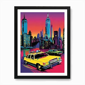 New York City Taxi Art Print