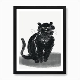 Black Cat Art Print