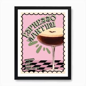 Espresso Martini Cocktail Print 1 Art Print