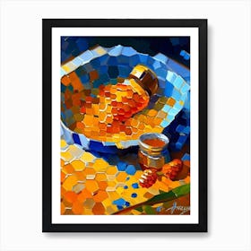 Honey Comb 3 Painting Art Print