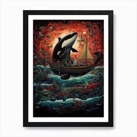 Orca Whale 3 Art Print