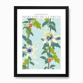 Mercado De La Fruta Passionfruit Illustration 2 Poster Art Print