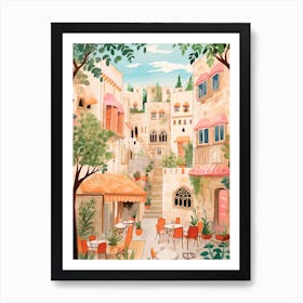 Byblos Lebanon 1 Illustration Art Print