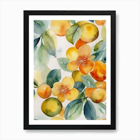 Landscape(Orange Blossoms) Art Print