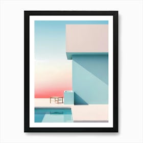 House With A Pool Art Print