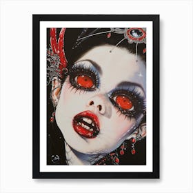 Blood Eyes Vampire #2 Art Print