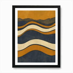 Abstract Wave Painting 16 Art Print