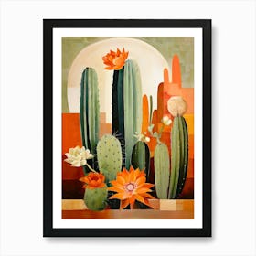 Cactus Garden 1 Art Print