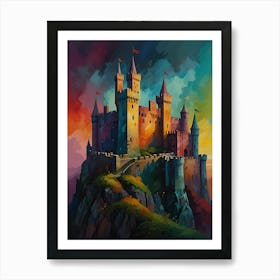 Castle On A Hill Art Print