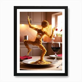 Noodle Dancer Art Print