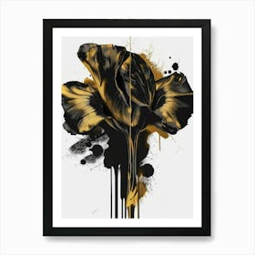 Black And Gold 109 Art Print