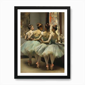 Four Ballerinas 1 Art Print