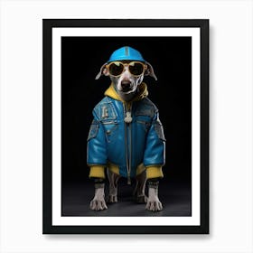 Dog In Sunglasses 1 Art Print