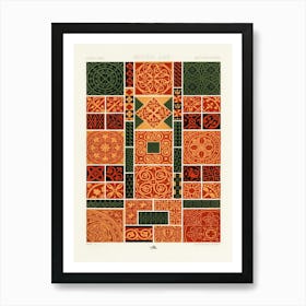 Middle Ages Pattern, Albert Racine 6 Art Print