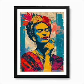 Frida Kahlo Vintage Poster 4 Art Print