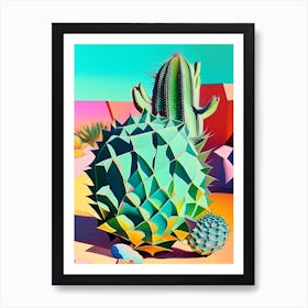 Lophophora Williamsii Modern Abstract Pop 2 Art Print