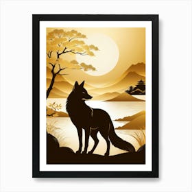 Japan Golden Fox 8 Art Print