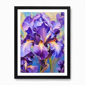 Purple Floral Dreams Art Print