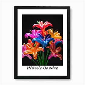 Bright Inflatable Flowers Poster Gloriosa Lily 3 Art Print