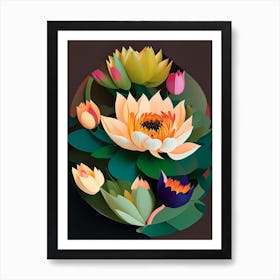 Lotus Flower Bouquet Fauvism Matisse 2 Art Print