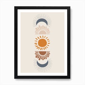 Sun And Moon 1 Art Print