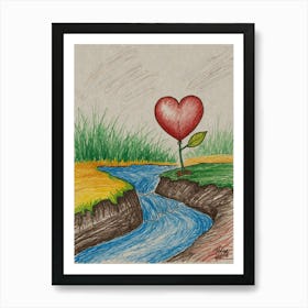 Heart Of Love 62 Art Print