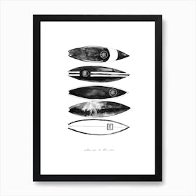 Fashion Surfboards Art Print