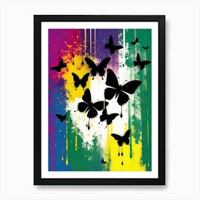 Colorful Butterflies 83 Art Print