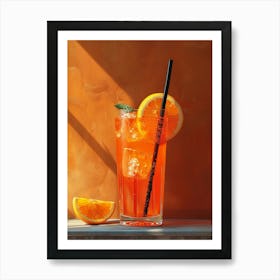 Orange Drink 19 Art Print